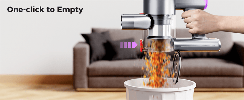 Cordless Vacuum Cleaner, 500W/40Kpa/60Mins Vacuum Cleaners for Home, Anti-tangle Stick Vacuum with Self-Standing, Wall Mount Charging, LDE Display, Wireless Vacuum for Carpet Pet Hair Hardfloor