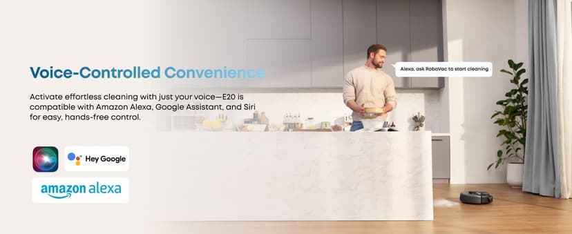 eufy Robot Vacuum 3-in-1 E20,with Versatile Stick and Handheld Vacuum Cleaner Combo,Self Emptying Up to 75 Days,Max 30,000Pa,Smart Obstacle Avoidance,Pro-Detangle,Perfect for Carpet,Crevices,Stairs