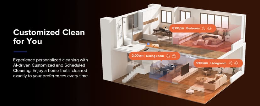 roborock Qrevo S Robot Vacuum and Mop, Self-Drying, Auto Mop Washing, 7000Pa Suction, Self-Emptying & Refilling, 10mm Mop Lifting, 200RPM Spinning Mops, Smart Obstacle Avoidance, White