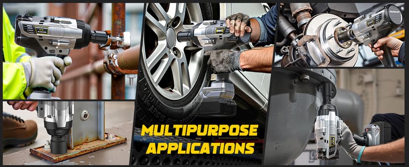 Cordless Impact Wrench 1/2" Compatible with DeWalt 20V Battery, 1700 Ft-lbs (2300 Nm) High Torque Impact Driver, Electric Impact Gun with 4 Modes & LED Light for Car, Truck(Bare Tool)