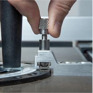 DuBois 51007 Table Saw Miter Gauge Fence System w/ 13 Precise Angle Stops & Standard 3/4”x 3/8”T-Slotted Miter Bar w/T-Slot Plate, Includes T-track Miter Fence, T-track Flip Stop, SEA/Metric Scale