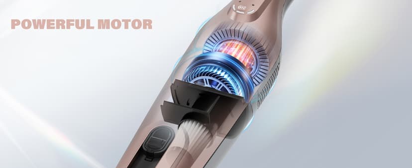 Cordless Handheld Vacuum, Lightweight Portable Hand Vacuum Cleaner with LED Light,Rechargeable Hand Held Vacuum with Charging Dock, Powerful Suction for Office, Home,Car, Rose Gold