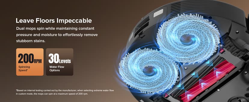 roborock Qrevo Master Robot Vacuum and Mop Combo, 10,000Pa Suction, FlexiArm Design Side Brush & Mop, Auto Mop Washing & Drying, Self-Emptying&Refilling, Dock Self-Cleaning, Obstacle Avoidance, Black