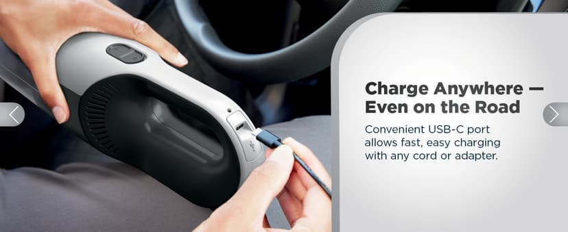 Shark Cyclone PET Handheld Vacuum with, HyperVelocity Suction, Powerful Pet Hair Pickup, Lightweight, XL Dust Cup, Including Upholstery Tool, 8" Crevice Tool, Scrubbing Brush, Pearl White, AA701