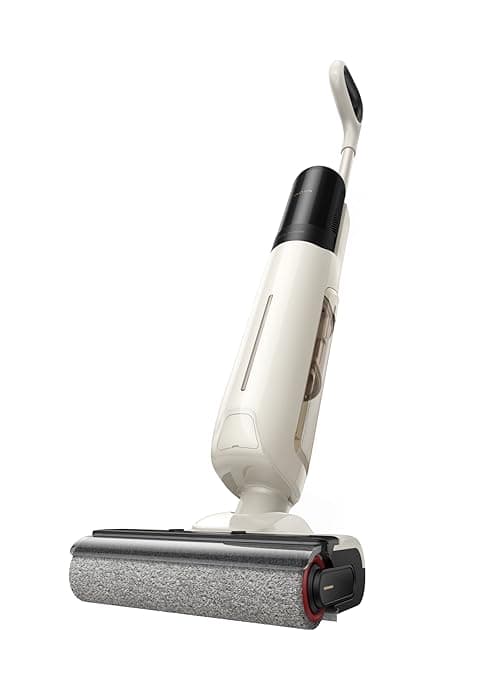 MOVA K30 Mix Wet Dry Vacuum Cleaner, 4-in-1 Cordless Vacuum for Multi-Surface, 180° Lie-Flat Reach, 30Min 140°F Hot Air Drying, 0in Dual Edge, Powerful 18000Pa Suction Floor Cleaner for Pet Hair