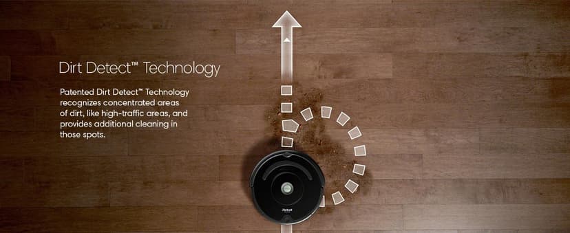 iRobot Roomba Vac Robot Vacuum (Q0120) - Easy to use, Power-Lifting Suction, Multi-Surface Cleaning, Smart Navigation Cleans in Neat Rows, Self-Charging, Alexa, 675