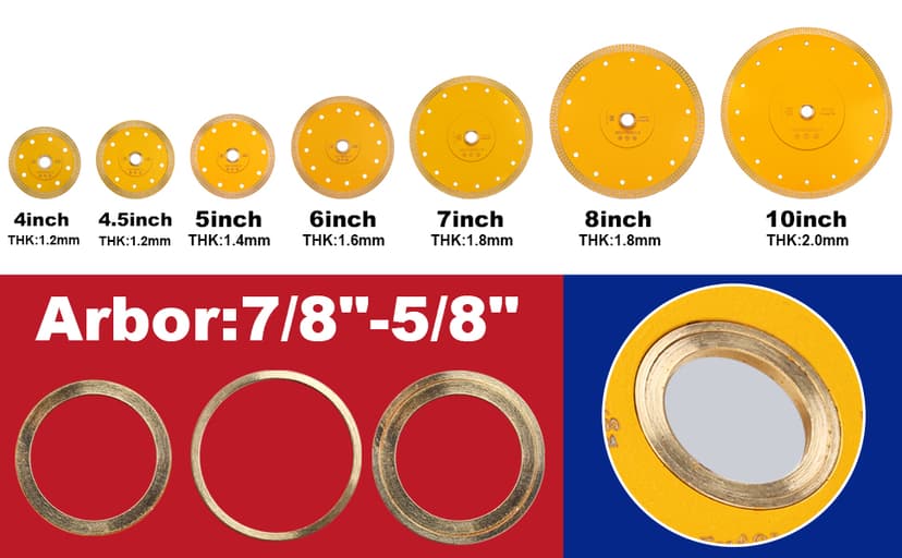 Diamond Saw Blade Porcelain Cutting Blade for Cutting Granite Marbles Tiles (5)