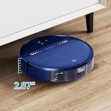 Robot Vacuum and Mop Combo, 2-in-1 Mopping Robot Vacuum Cleaner with 2300Pa Suction, 2.87'' Slim Design, Wi-Fi/App/Voice Control, 3D Obstacle Avoidance&Self-Charging for Hard Floors, Carpets, Pet Hair