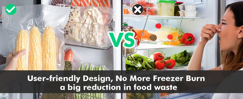 Vacuum Sealer Machine, 90kPa 120W Powerful Food Sealer Build-in Cutter and Bag Storage, Digital Countdown Display, Dry&Moist Mode, Wide Seal, 2 Bag Rolls & 5 Pre-Cut Bags for Food Saver (Silver)