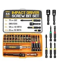 Hi-Spec Cordless Drill Set 50pc 12V Electric Power Driver in a Toolbox Case. Includes Rechargeable Battery, Power Screwdriver Bits, Wood, Metal, and Masonry Drill Bit Set Accessories