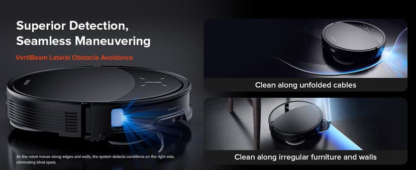 roborock Saros 10R Robot Vacuum and Mop, Powerful Suction, Zero-Tangling, 3.14’’ Ultra Slim, FlexiArm Riser Technology for Carpet & Floor, Corner & Edge Cleaning, Self-Emptying, Hot Air Drying, Black