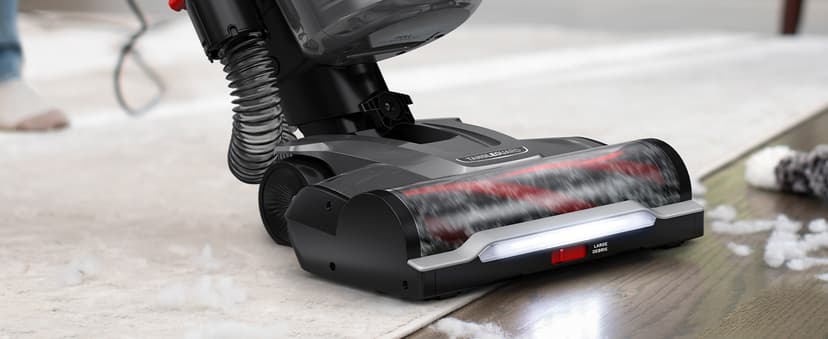 Hoover WindTunnel Tangle Guard Bagless Vacuum Cleaner, Corded Upright Vacuum, HEPA Media Filtration, Anti-Hair Wrap, Headlights, Swivel Steering, Corded Vacuum Cleaners for Home Use