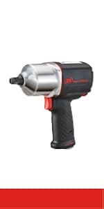 Ingersoll Rand 2135QXPA 1/2" Air Impact Wrench, Quiet, 1,100 ft-lbs Nut-Busting Torque