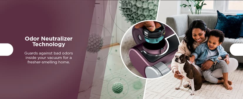 Shark HZ702 Ultralight PetPro Corded Stick Vacuum with PowerFins HairPro Odor Neutralizer Technology, Wine Purple