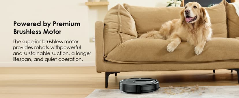 W6+ Robot Vacuum Cleaner,2800Pa Suction,720ml Large Capacity,120 Mins Runtime,Self-Charging Slim Robotic Vacuums,APP/Voice/Remote Control,No Entanglement Suction Port Ideal for Pet (Black)