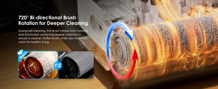 Tineco Floor ONE Stretch S6 Cordless Wet Dry Vacuum Cleaner, 180°Lay-Flat Smart Vacuum Mop, 40 Minutes Long Runtime 158℉ Flashdry Self-Cleaning, Dual-Sided Edge Cleaning Lightweight Floor Cleaner