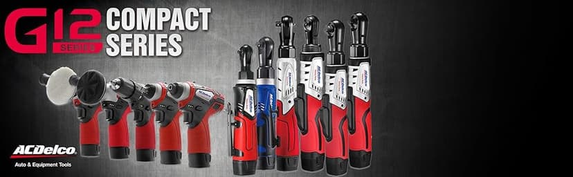 ACDelco 3/8 Power Impact Wrench 90ft-lbs, 3100 RPM, LED Light Cordless Li-ion 12V Max Compact Tool, Kit, Charger, G12 Series ARI12104