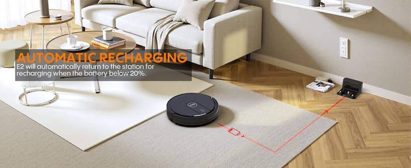 Robotic Vacuum Cleaner : 3-in-1 Robot Vacuum and Mop Combo, 4000Pa Suction, 2.87" Slim Robot Vacuum for Under Furniture, Beds, Smart Navigation, App Alexa Control for Hard Floors & Low-Pile Rugs