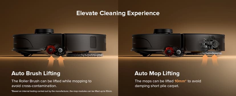 roborock Qrevo Master Robot Vacuum and Mop Combo, 10,000Pa Suction, FlexiArm Design Side Brush & Mop, Auto Mop Washing & Drying, Self-Emptying&Refilling, Dock Self-Cleaning, Obstacle Avoidance, Black