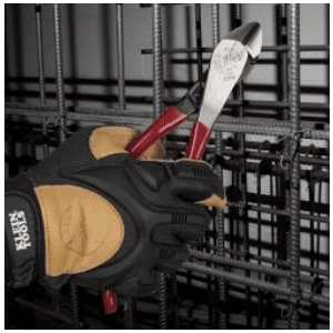 Klein Tools D248-9ST Diagonal Cutting Pliers, Made in USA, Ironworker's Diagonal Cutters with High Leverage Design, Works as Rebar Cutter and Rebar Bender, 9-Inch