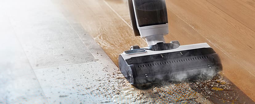 Tineco Floor ONE S5 Steam Corded Wet Dry Vacuum All-in-one, Hardwood Floor Cleaner Great for Sticky Messes, Smart Steam Mop for Hard Floors with Digital Display and Long Run Time