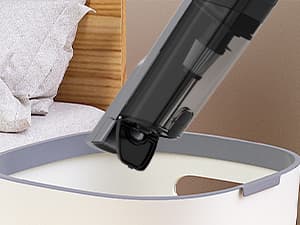 Cordless Handheld Vacuum, Lightweight Portable Hand Vacuum Cleaner with LED Light,Rechargeable Hand Held Vacuum with Charging Dock, Powerful Suction for Office, Home,Car,Silver