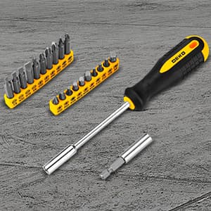 Cordless Drill Tool Kit Set: 20V Power Drill Tool Box with Battery Electric Drill Driver for Men Home Hand Repair Basic Toolbox Tools Sets Drills Case