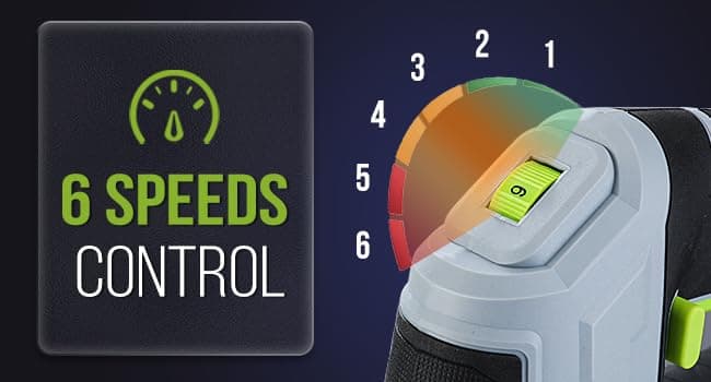 WORKPRO Jigsaw, 6.5AMP 850W Corded Electric Jig Saw Tool Kit with 6 Variable Speeds, 7 Blades, ±45° Bevel Cutting, LED Light, 3000 SPM, 4 Orbital Settings, Edge Guide, Tool-free Blade Changing