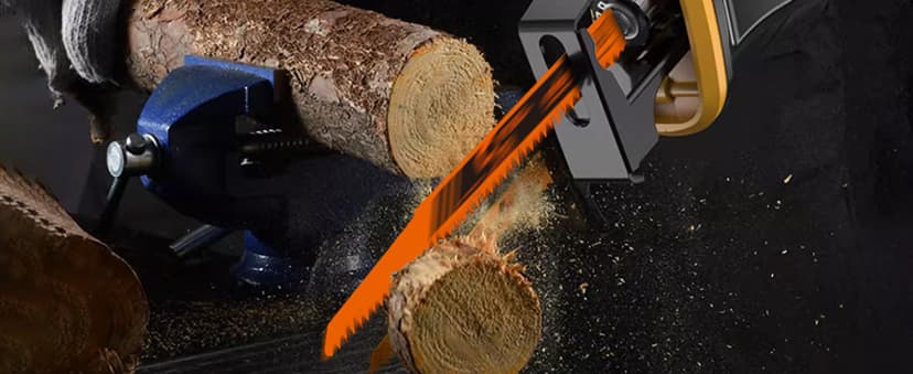 HORUSDY 40-Piece Reciprocating Saw Blade Set for Wood & Metal | Includes Pruning, Wet Wood, PVC and Metal Cutting Blades (3-24TPI) | with Storage Pouch for Easy Organization