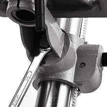 13 in Floor Drill Press, 7.5 Amp 120V, 288-3084 RPM Variable Speed Cast Iron Bench Drill Press, 0-45°Tilting Worktable, Tabletop Drilling Machine for Wood Metal