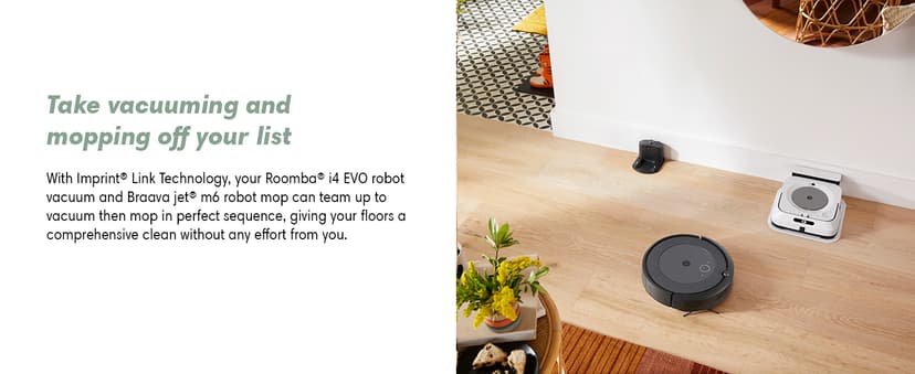iRobot Roomba i4 EVO Wi-Fi Connected Robot Vacuum – Clean by Room with Smart Mapping Compatible with Alexa, Ideal for Pet Hair, Carpet and Hard Floors
