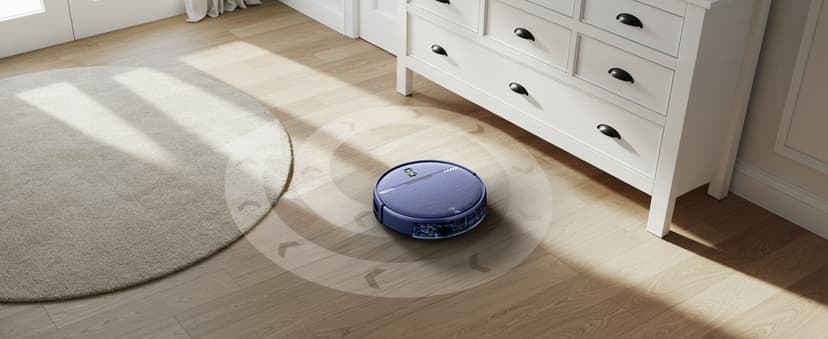 Robot Vacuum and Mop Combo, WiFi/App/Voice, Robotic Vacuum Cleaner with Schedule, 2 in 1 Mopping Robot Vacuum with Water Tank and Dustbin, Self-Charging, Slim, Ideal for Hard Floor, Pet Hair, Carpet