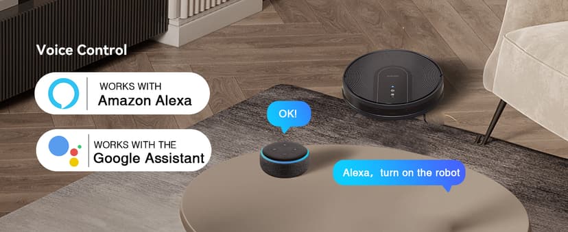 Robot Vacuum Cleaner with Self-Emptying Base – 9000Pa Suction, 85 Days of Dust Storage, Wi-Fi/App/Alexa Control – Ideal for Hard Floors, Low Carpets, and Pet Hair