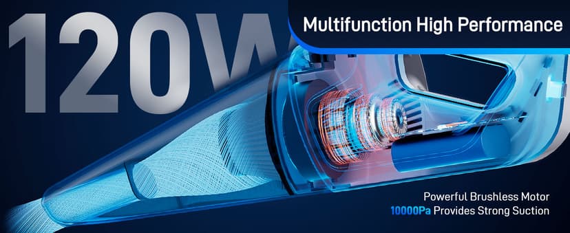 Cordless Vacuum Cleaner - Vacuum Cleaners for Home, Lightweight High Power Stick Vac for Pet Hair Carpet Hardwood Floor, Handheld Portable Wireless Rechargeable Battery Household Car Vac