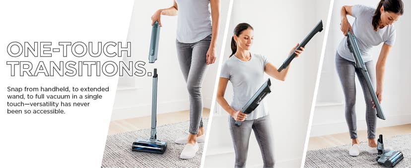 Shark WS642BL WANDVAC System Pet Ultra-Lightweight Powerful Cordless Stick Vacuum with Charging Dock, Blue