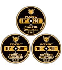 FOXBC 10 Inch Saw Blade 90-Teeth Ultimate Polished Finish Saw Blade for Wood, 5/8-Inch Arbor