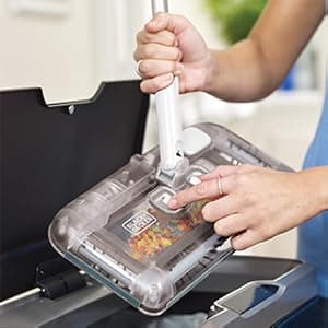 BLACK+DECKER 50 Minute Lithium Floor Sweeper, Multi-Surface Use, Charger Included (HFS115J10)