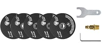 Air Cut off Tool, WP WORKPAD 3 inch Cut Off Tool with 5Pcs Die Grinder Cut Off Wheels,18000RPM, Pneumatic Cutting Machine Metal Sheet Cutter Tool Kit