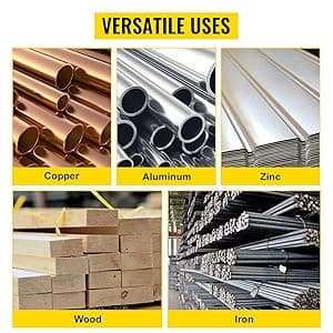 VEVOR Mini Miter Cut-off Chop Saw, 110V Two 2-5/16" Blade of Steel and Resin with 1/2inch Cutting Depth, 0-45° Benchtop Miter Saw for Copper, Aluminum, Wood, Zinc in Hobby Craft