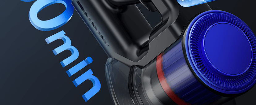 Cordless Vacuum Cleaner, 45Kpa 550W 60Mins Vacuum Cleaners for Home, Self-Standing Stick Vacuum Cleaner with Wall Mount Charging, Scented Card, for Furniture, Carpet, Pet Hair, Hard Floor