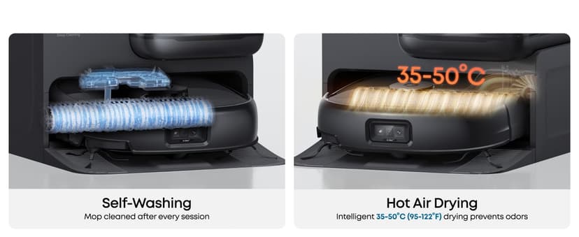 eufy E28 Omni Robot Vacuum and Mop Combo,HydroJet System,with Portable Deep Cleaner for Carpet,20,000Pa Turbo Suction,Zero-Tangling,Corner to Edge Deep Cleaning,with auto All-in-One Station