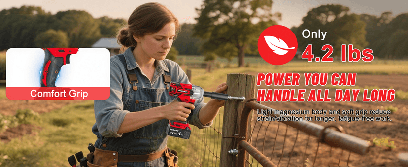 Cordless Impact Wrench 1/2 Inch, 21V Max Brushless, 450 Ft-lbs (600N.m) Max Torque, 3-Speed, w/ 4.0Ah Battery & Quick Charger, 6Pcs Impact Sockets - for Automotive Repair, Tire Changing, Home DIY