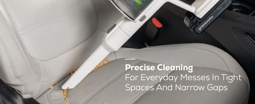 Greenworks 24V Brushless Cordless Stick Vacuum, Lightweight, Handheld, Pet, Anti-Allergen HEPA Filtration, Hard Floor, Carpet, Car, 4Ah Battery, and 30-Minute Charge Time (Green)