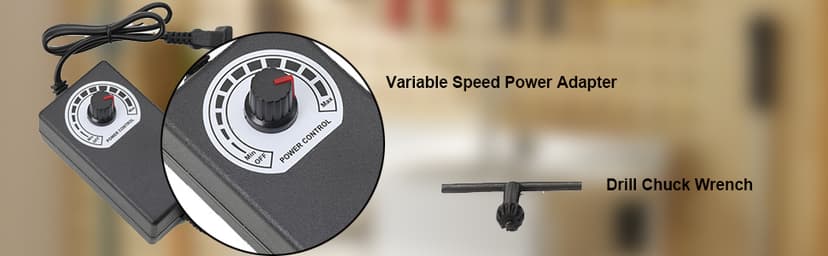 Mini Drill Press, Precision Variable Speed Benchtop Drill Press, Electric Portable Bench Drilling Machine JT0 Chuck CNC 360° Rotating for Metal Wooden DIY Jewelry Making Crafts Tool