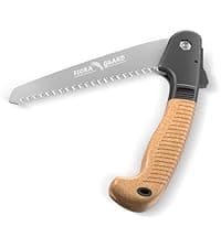 FLORA GUARD 7.7-Inch Folding Saw, Pruning Hand Saw with Triple-Cut Razor Teeth for Wood Cutting, Tree Trimming, and Camping