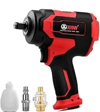 XIIW 1/2 Inch Air Impact Wrench, Max Torque 1560 ft-lbs, lightweight 4.4 lb Design, Heavy Duty 8000RPM 1/2 Air Impact Gun Driver, Twin Hammer Pneumatic Tool for Automobile Repair