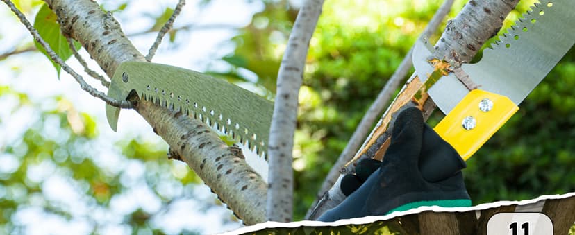 14.5FT Pole Saw with Adjustable Length for Tree Trimming, Lightweight Manual Pruning Saw with Mn Steel Blade, Long Extension Branch Cutter Pole Pruner for Yard, Garden, Patio & Forestry Use