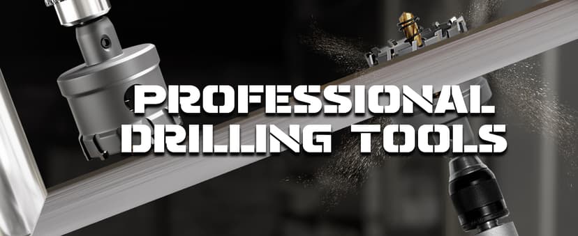 GSTK Upgrade Heavy Duty Carbide Hole Saw 14 Pcs,Metal Steel Hole Saw Drill Bit,TCT Hole Cutter,Alloy Hardness Upgrade, with 2*Extra Titanium Plated Pilot Center Drill and 2*L-Wrench