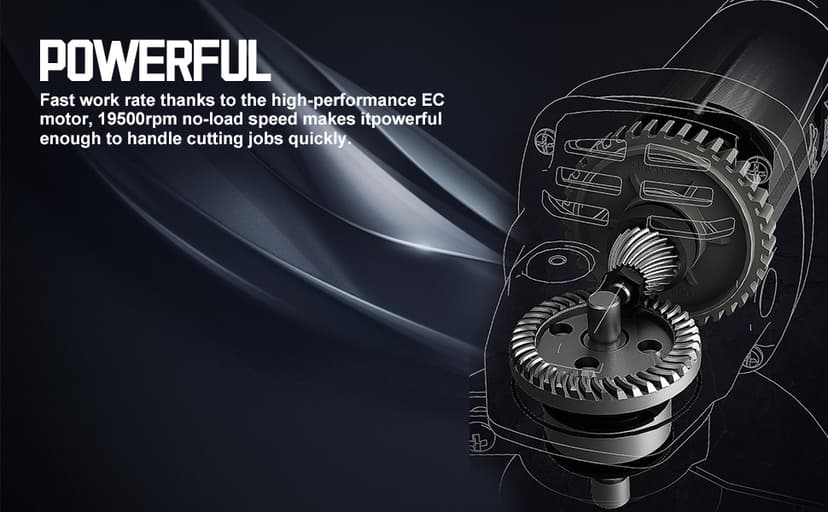 Cordless Brush Angle Grinder Kit, 19500rpm Mini Electric Angle Grinding Tool with 2pcs 16.8V 2000mAh Batteries and 5-Cutting Discs, Grinder Handheld Cutter for Metal Wood