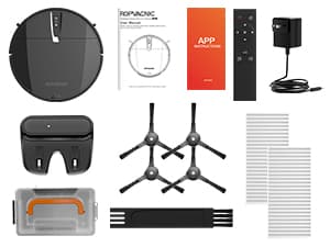 Robot Vacuum Cleaner with 3000Pa Cyclone Suction, APP/Voice/Remote Control, Automatic Self-Charging Robotic Vacuum, Scheduled Cleaning, Ideal for Pet Hair, Hard Floor, Low Carpet